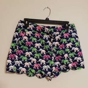 Scalloped shorts